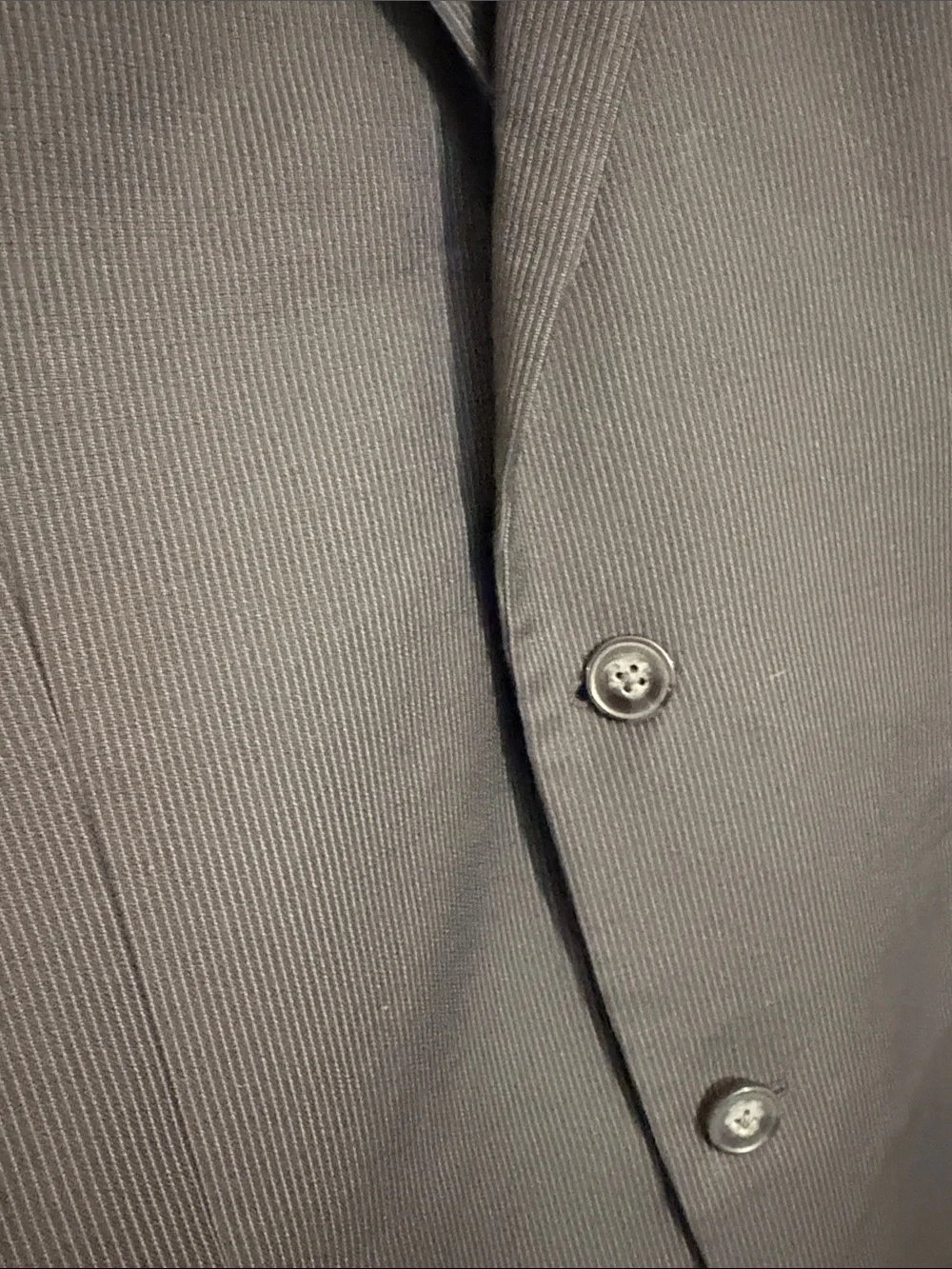2 piece Calvin Klein Black suit set Two-Button Formal Jacket and pants